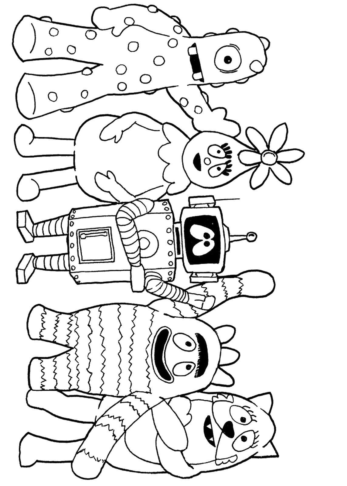Yo Gabba Gabba Coloring Pages