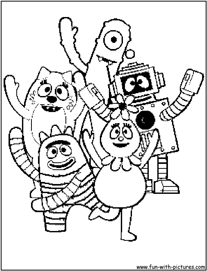 Yo Gabba Coloring Pages