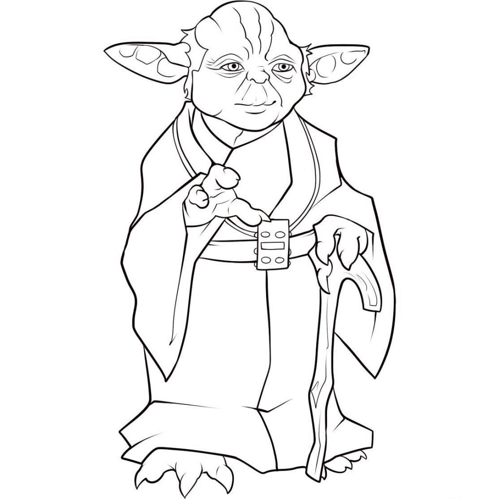 Yoda Coloring Page