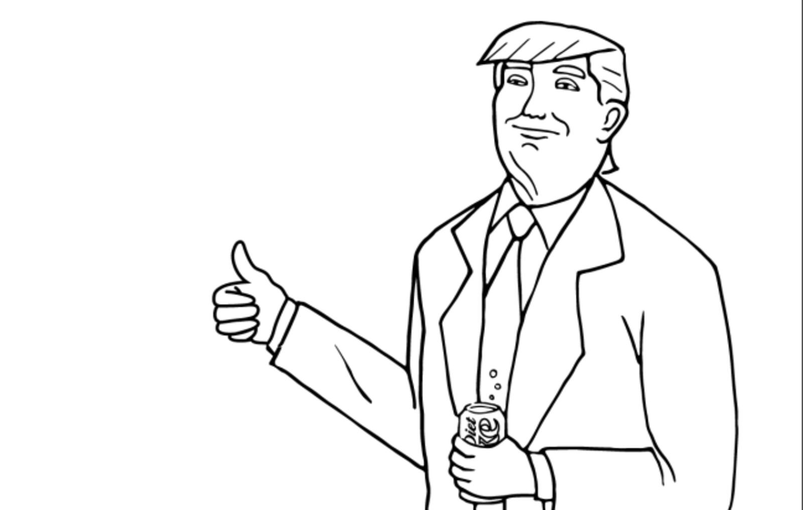 You Can Now Color In Drawings Of All Of The Donald S Wives In A Trump Themed Coloring Book