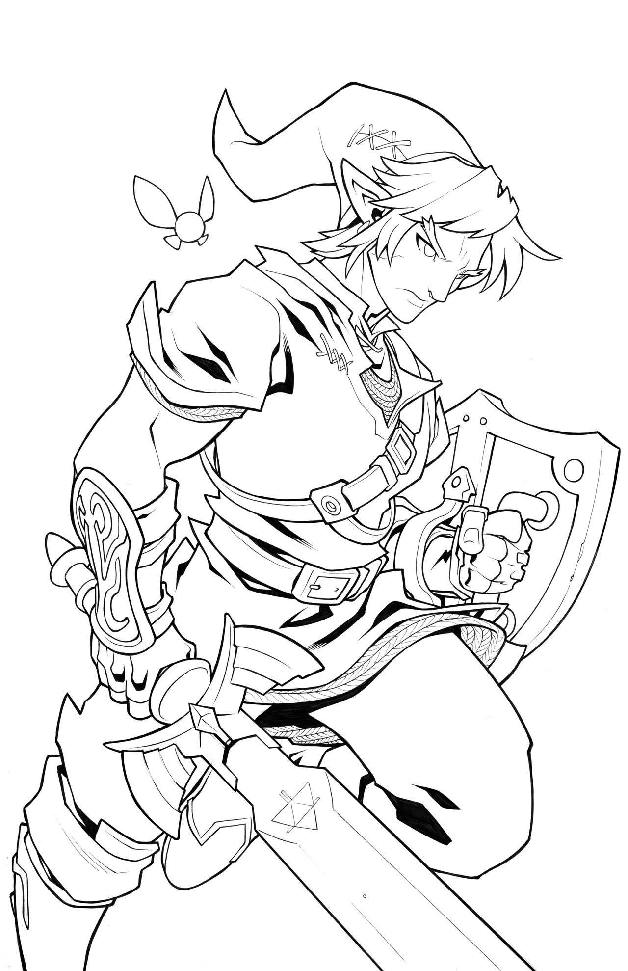 Zelda Breath Of The Wild Pages Coloring Sketch Coloring Page