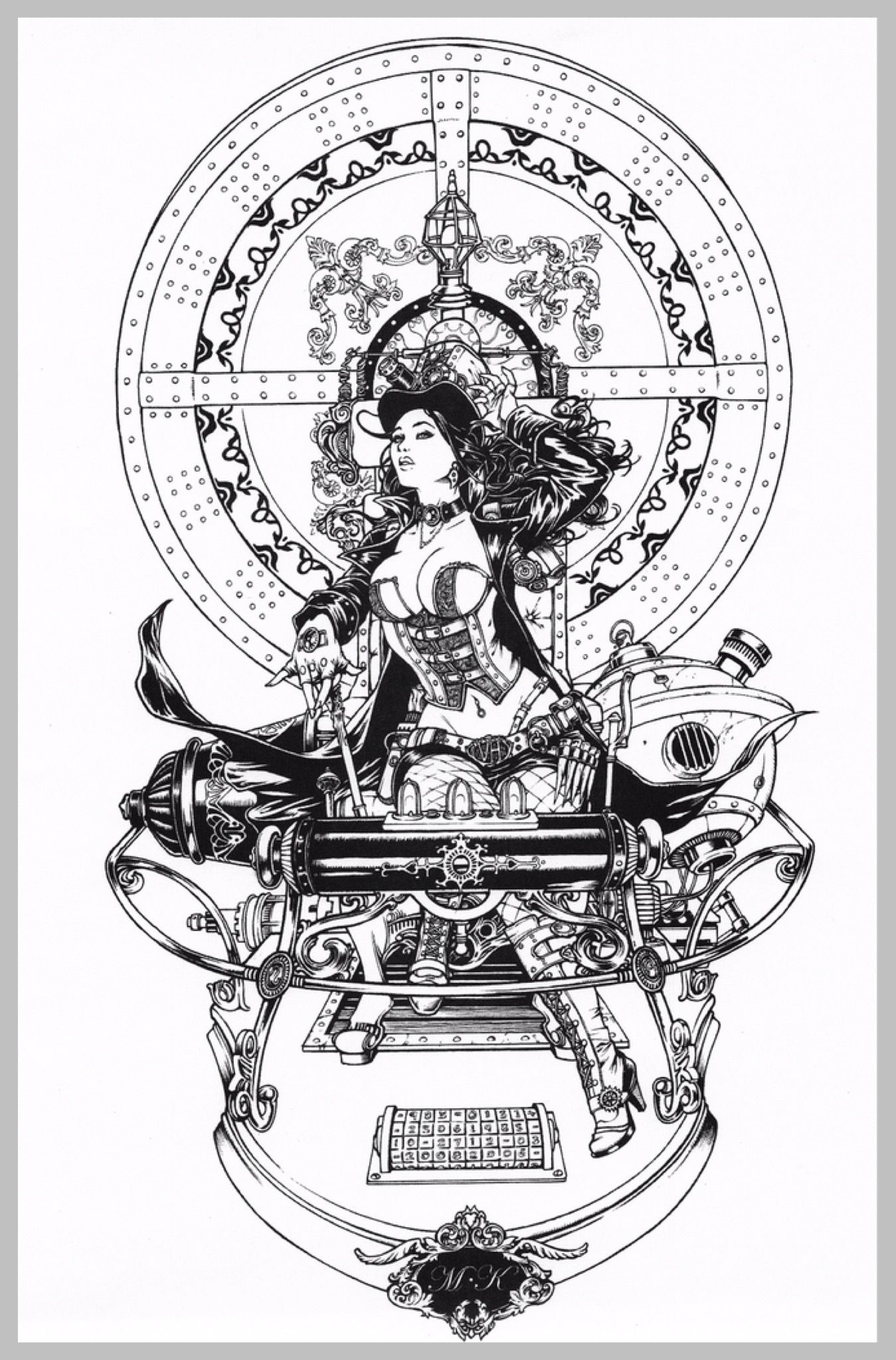 Zenescope Coloring Pages Sketch Coloring Page