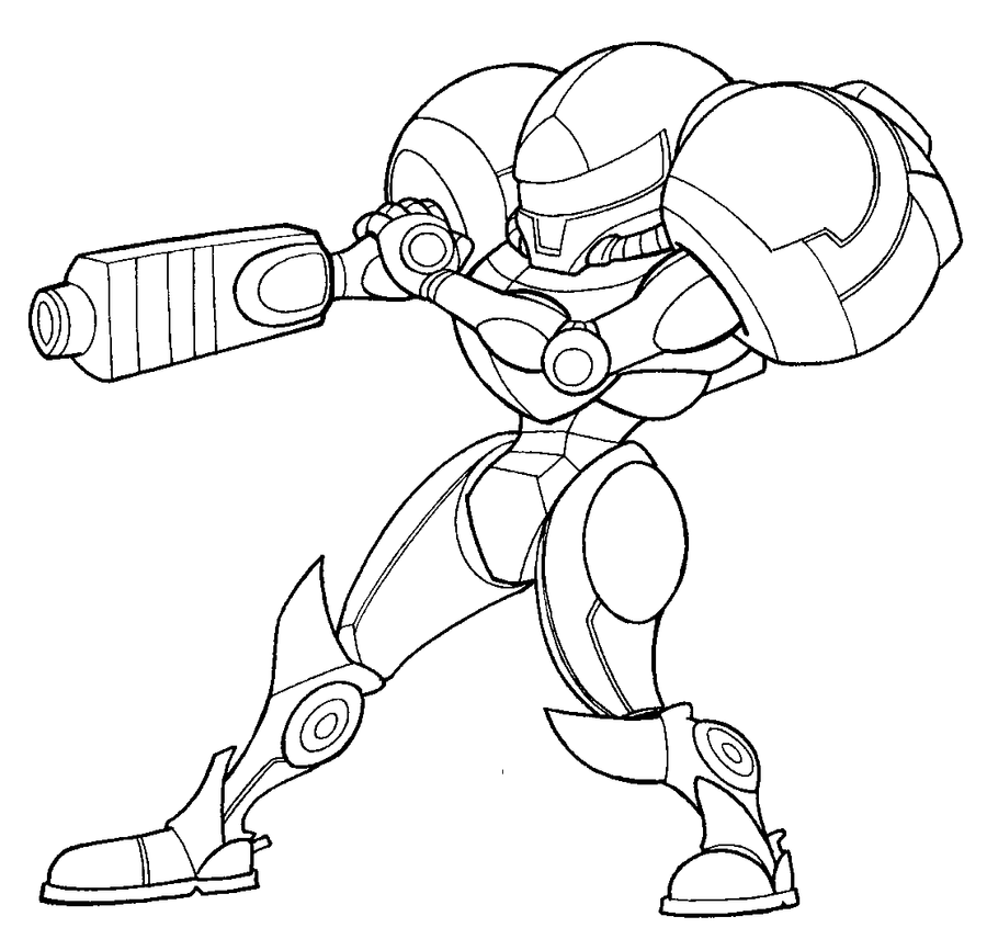 Samus Coloring Page