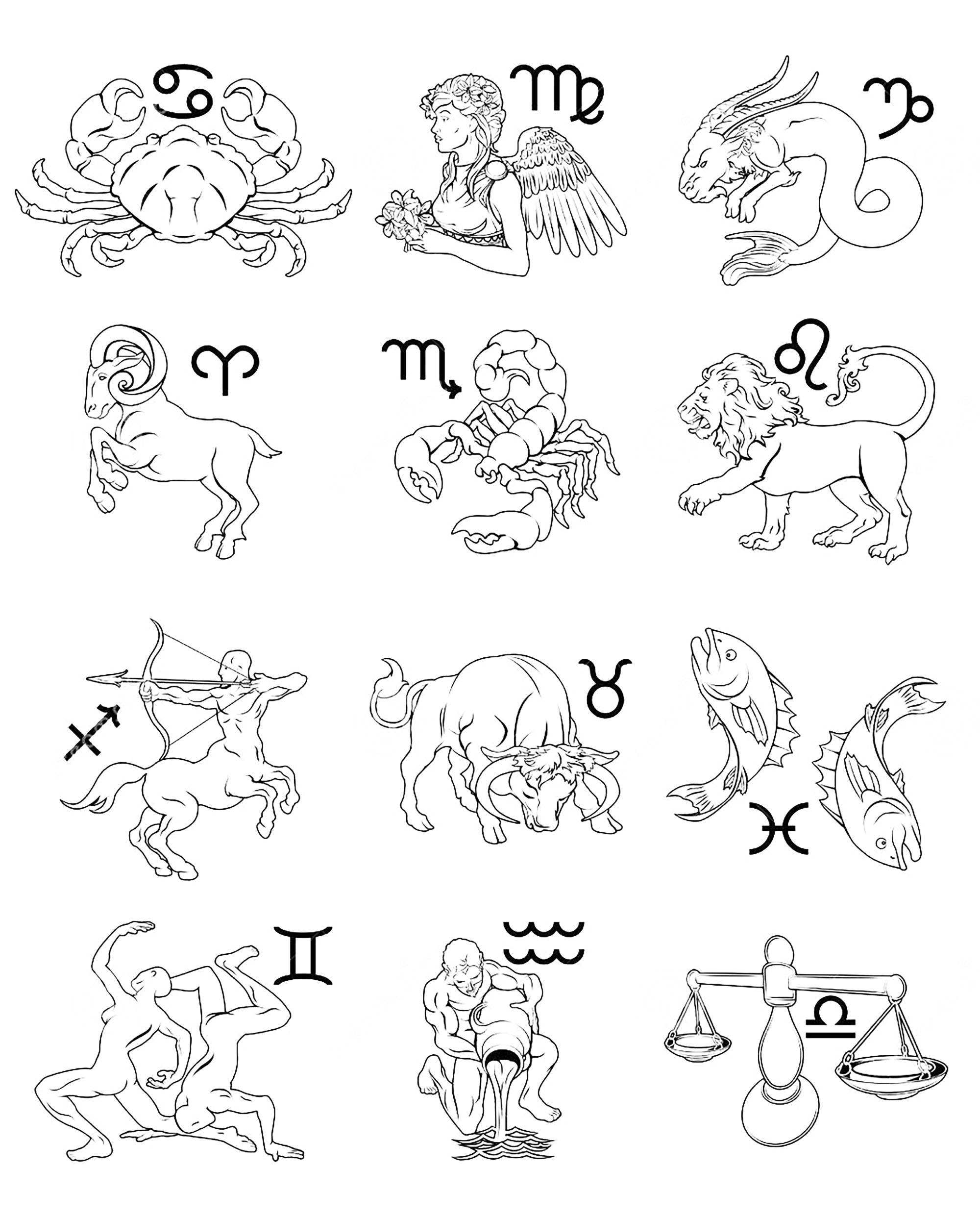 Zodiac Coloring Pages Best Coloring Pages For Kids