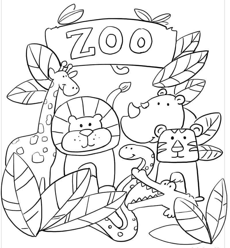 Zoo Color Pages