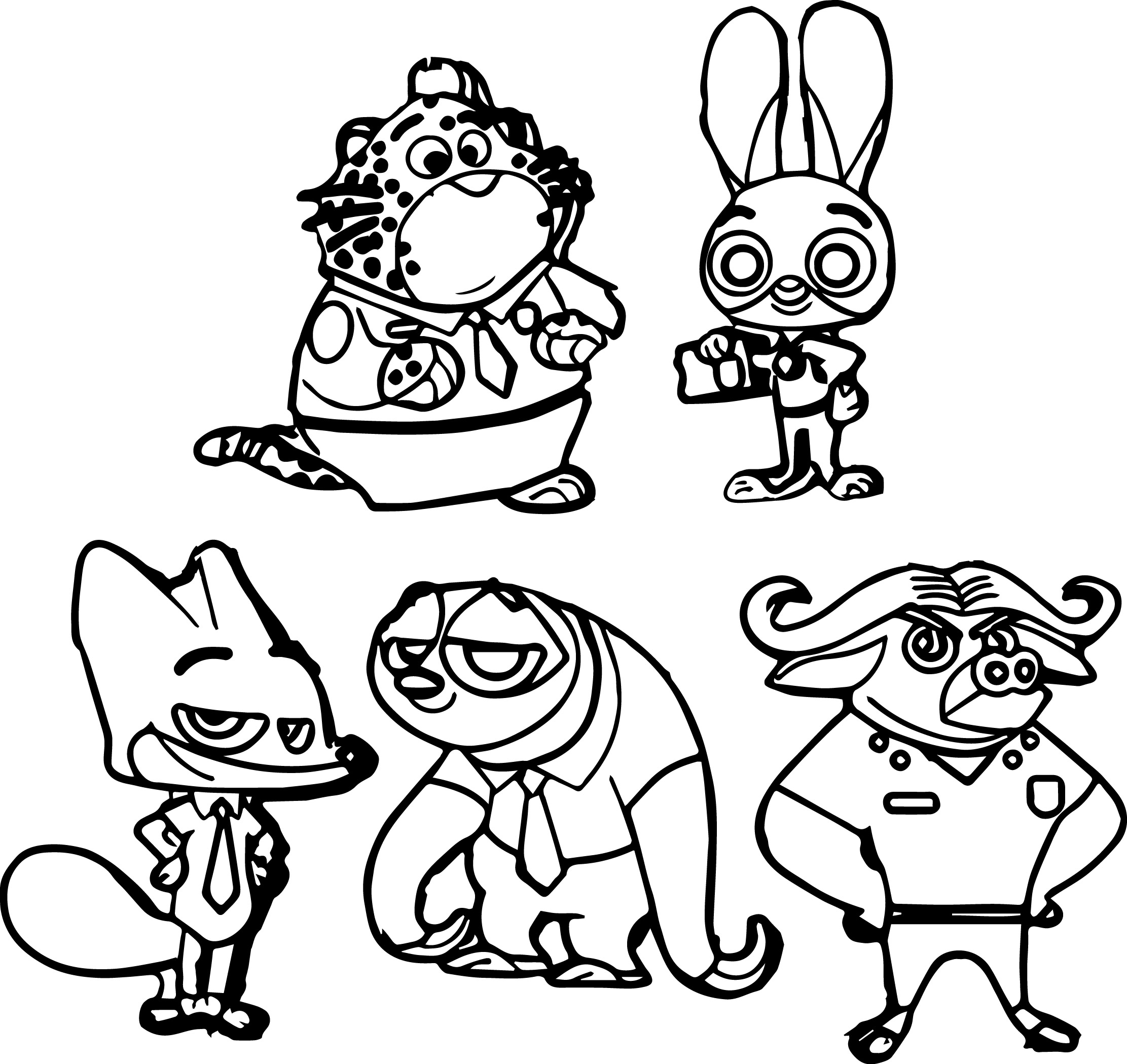 Zootopia Coloring Pages Best Coloring Pages For Kids
