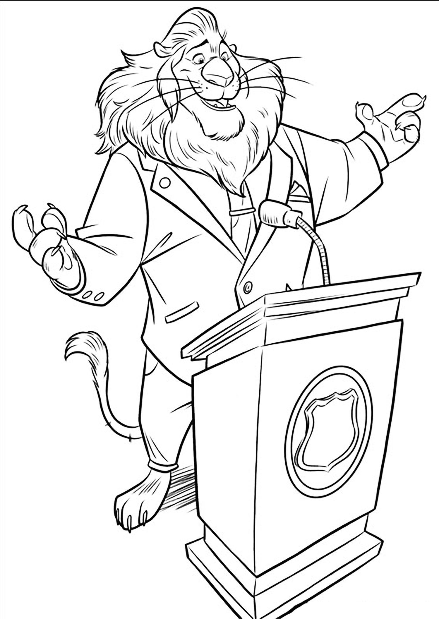 Zootopia For Children Zootopia Coloring Pages For Kids